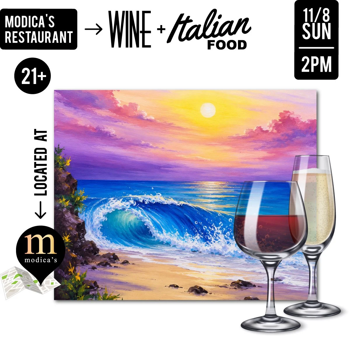 Paint Night: Crashing Waves