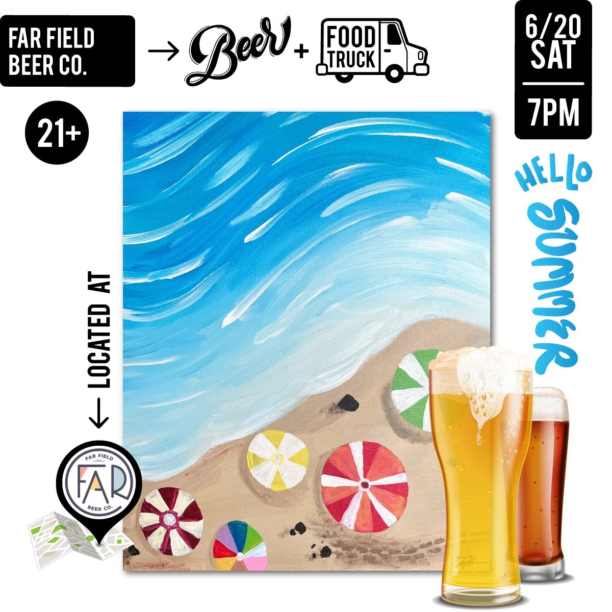 $30 Paint Night: Beach Day