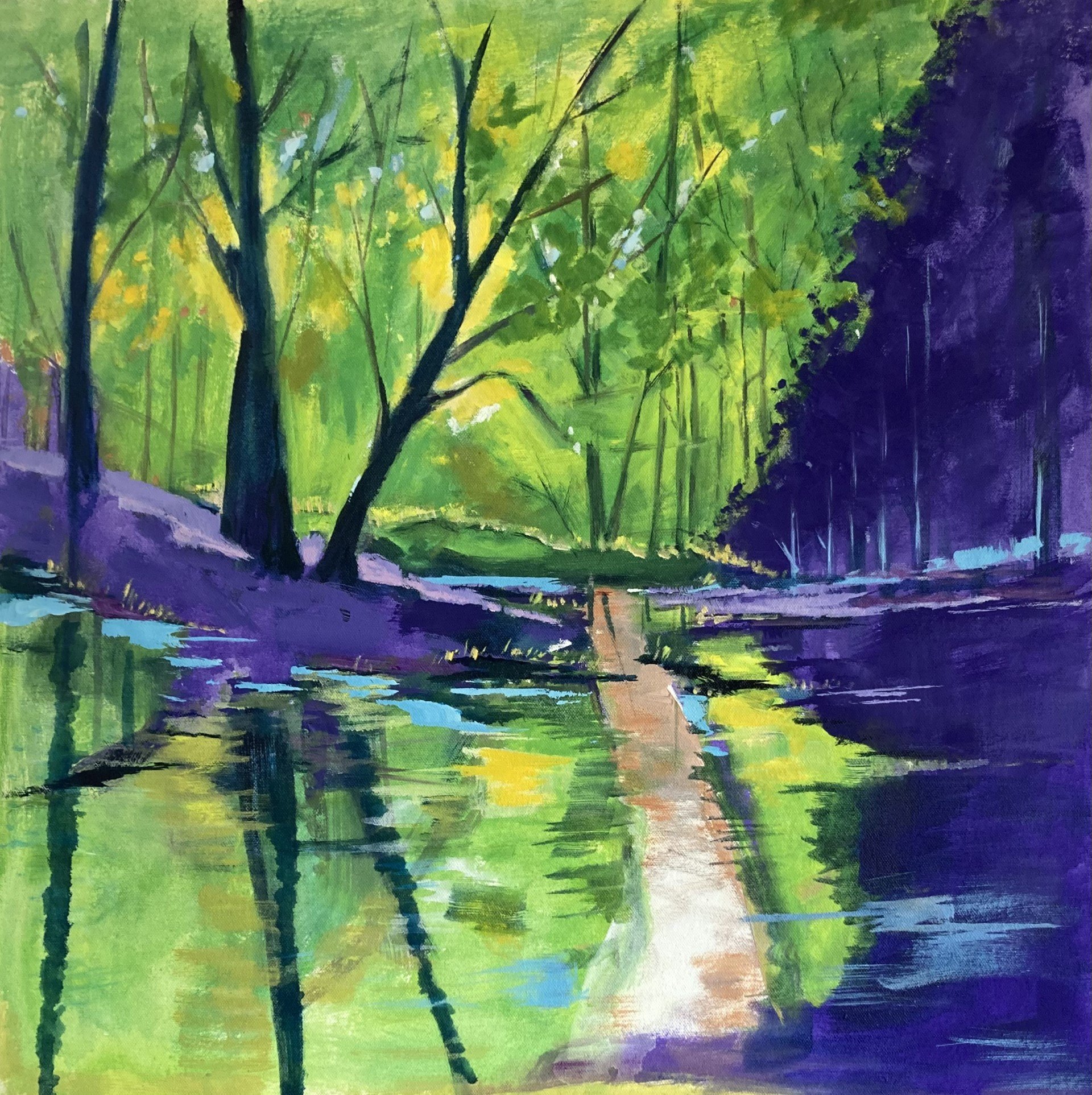 Woodland Walk, oil on board, 50x50cms.jpg