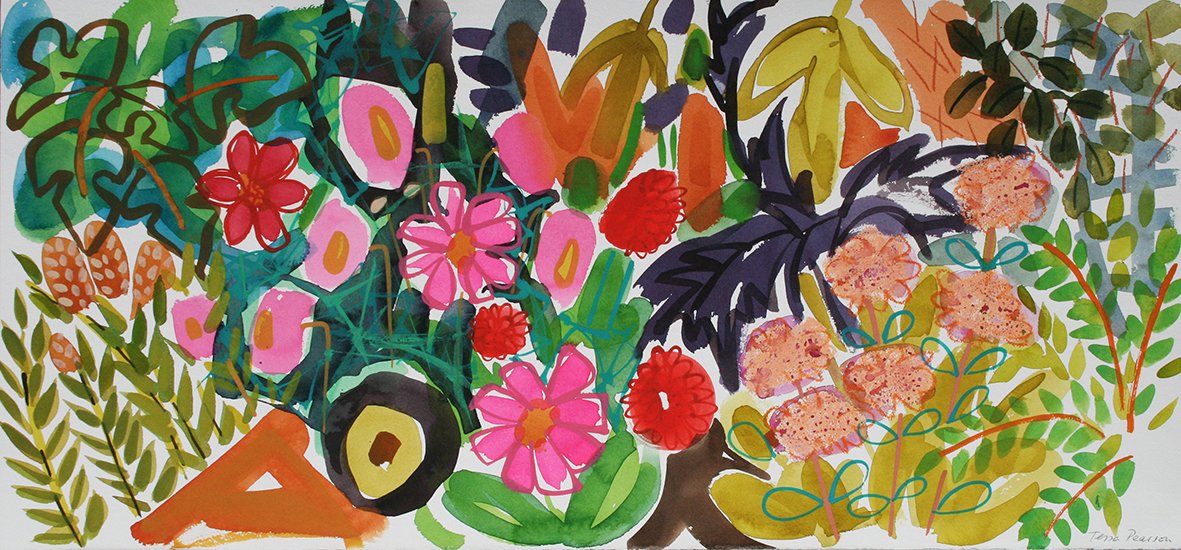 Happy Halloween with Sedum 38x80cm watercolour mixed.jpg