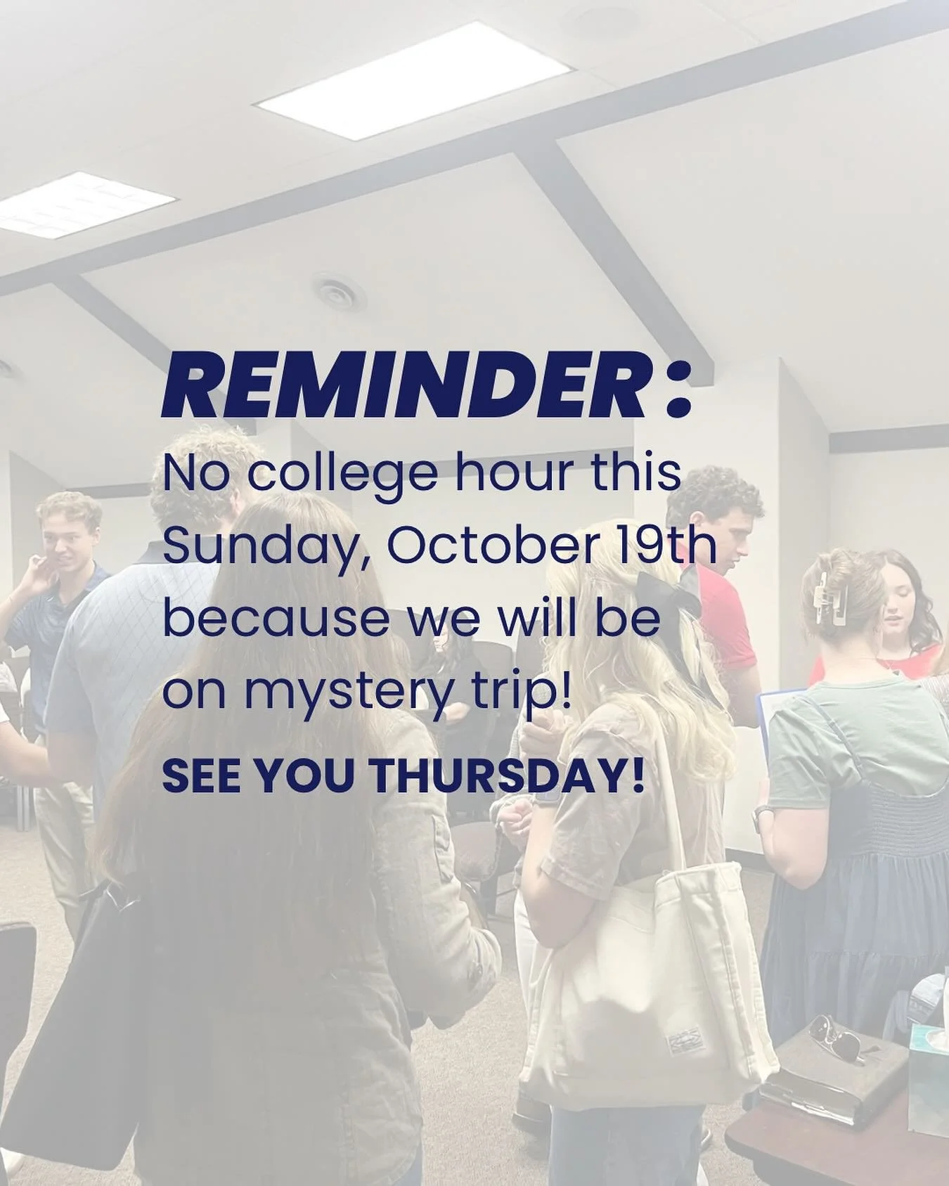 Gone on Mystery Trip! See you Thursday!