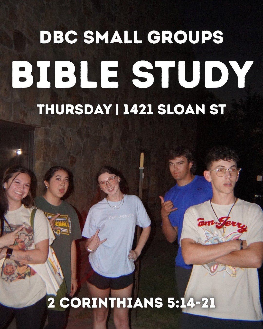 See you at small groups tomorrow! 

#collegeministry #WC #stayclosegofar #wc_coyotes #collegestudents #weatherfordtx #postgrad #youngadultministry #community #biblestudy #collegeworship #youngadultworship #wcstudents #nsbcweatherford #NSC #NSCcollege