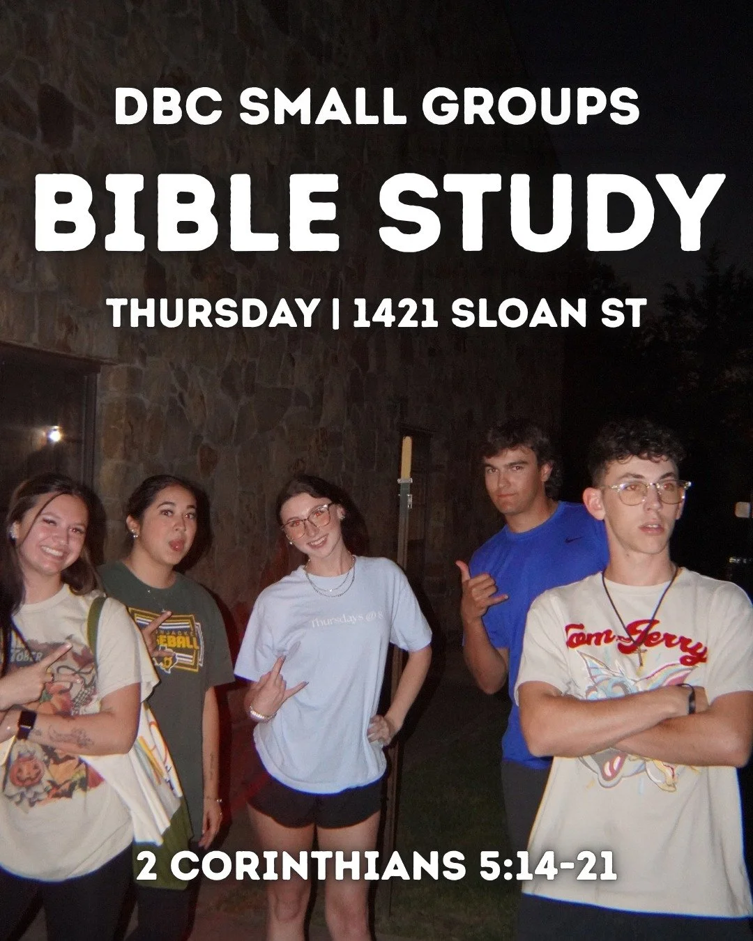 See you at small groups tomorrow! 

#collegeministry #WC #stayclosegofar #wc_coyotes #collegestudents #weatherfordtx #postgrad #youngadultministry #community #biblestudy #collegeworship #youngadultworship #wcstudents #nsbcweatherford #NSC #NSCcollege