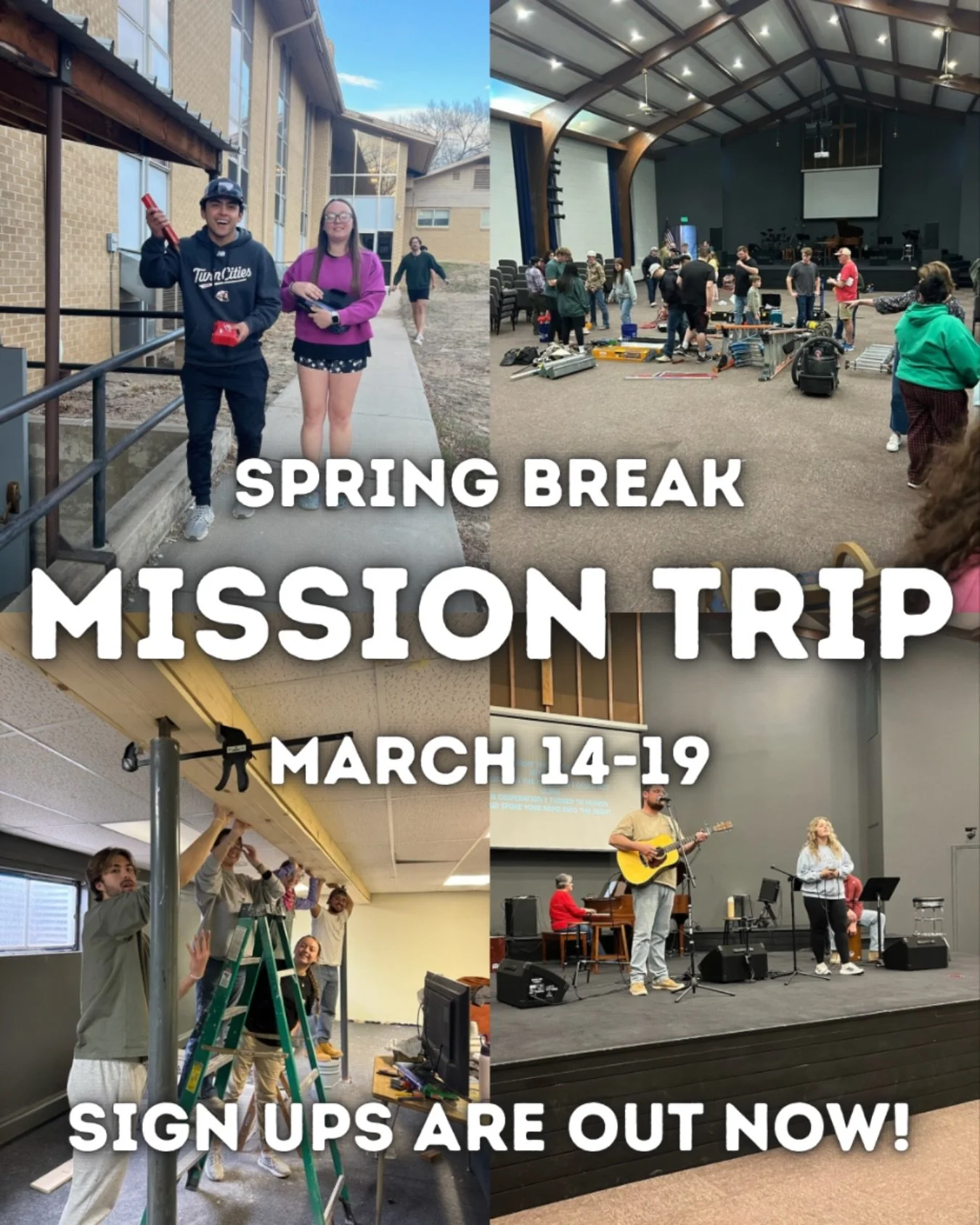 It&rsquo;s official! Spring Break Mission Trip sign ups are out now! (See the link in our Linktree) Pay your deposit early for our early bird price. ‼️In order to go on mission trip, you must be active in your DBC small group‼️