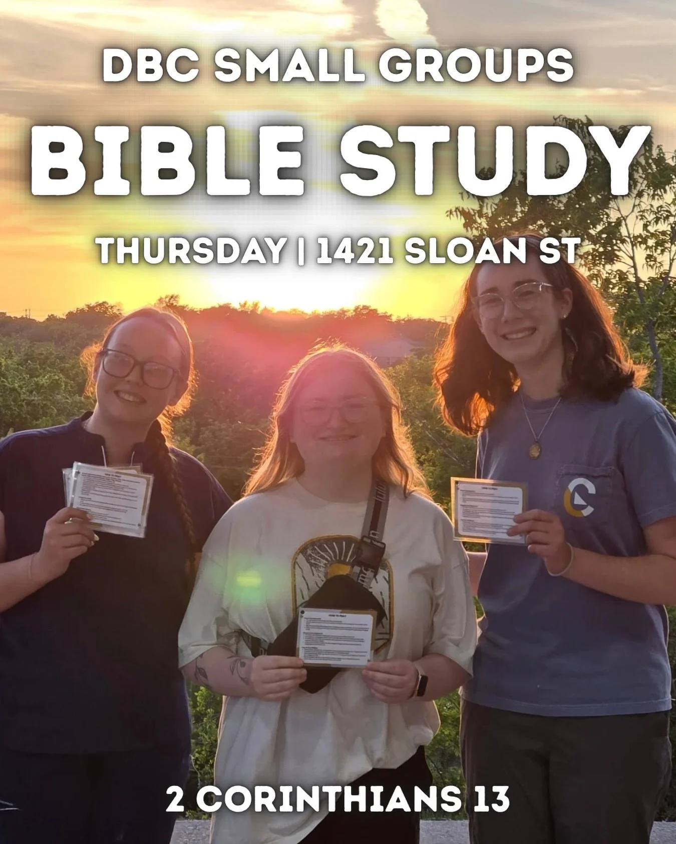 It&rsquo;s not too late to serve with our prayer crew! Come a few minutes early on Thursday to join our prayer crew in praying for our small groups!
