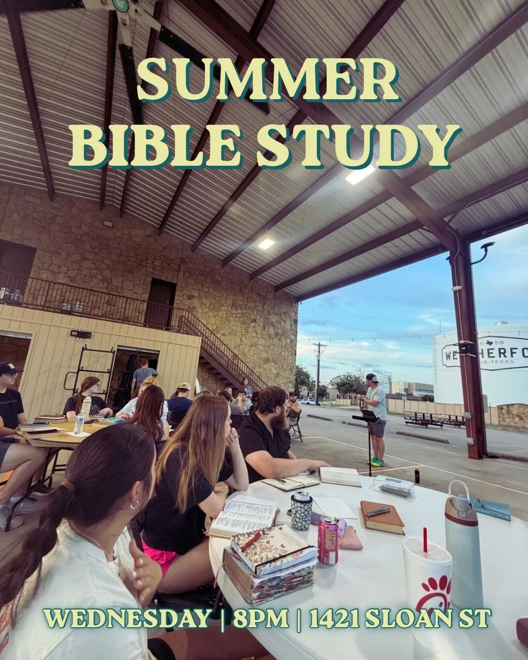 Came for Bible study ➡️ stayed for vibes