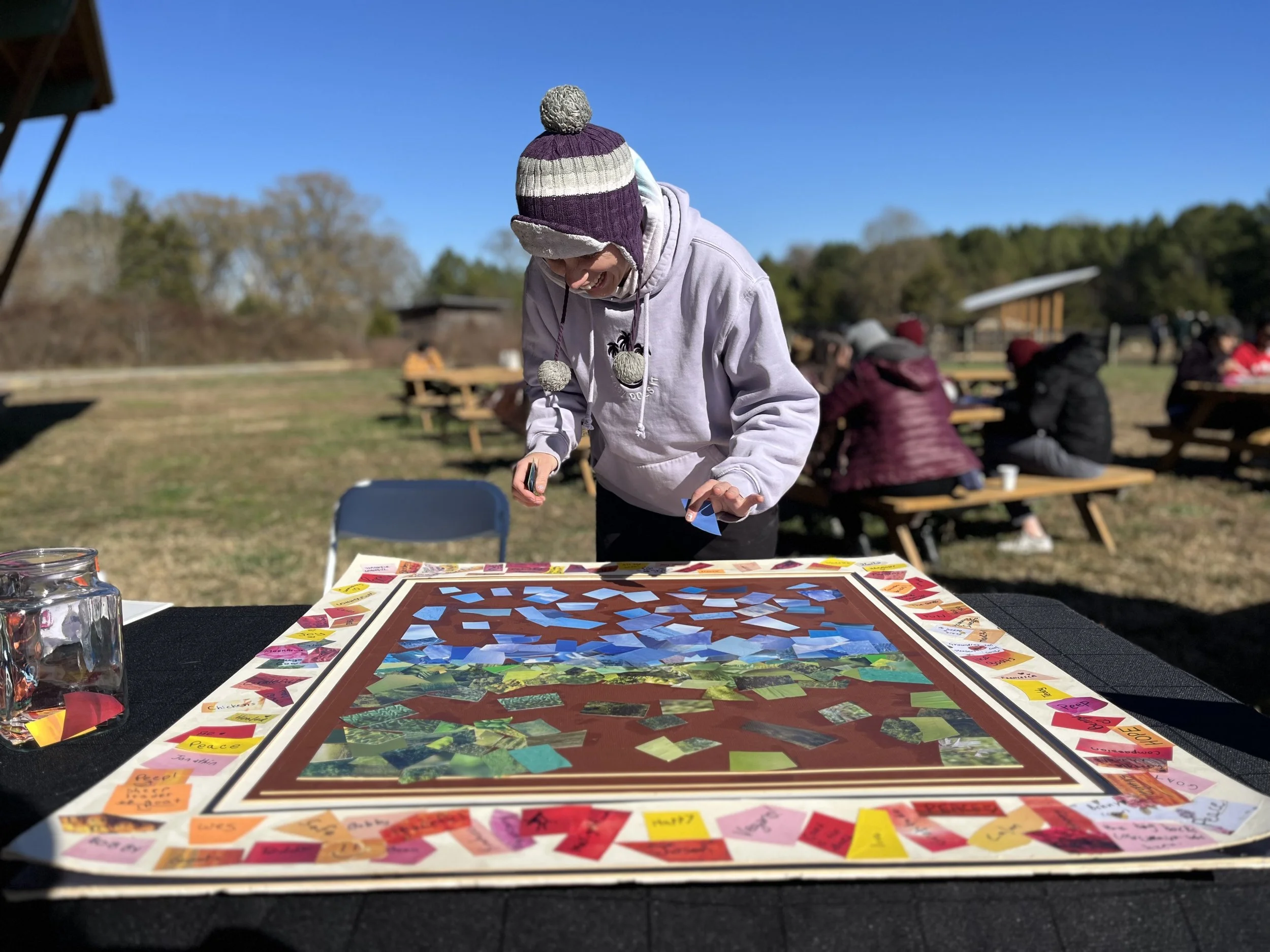 Sarah-Lyona's collaborative art at a Tour &amp; Explore