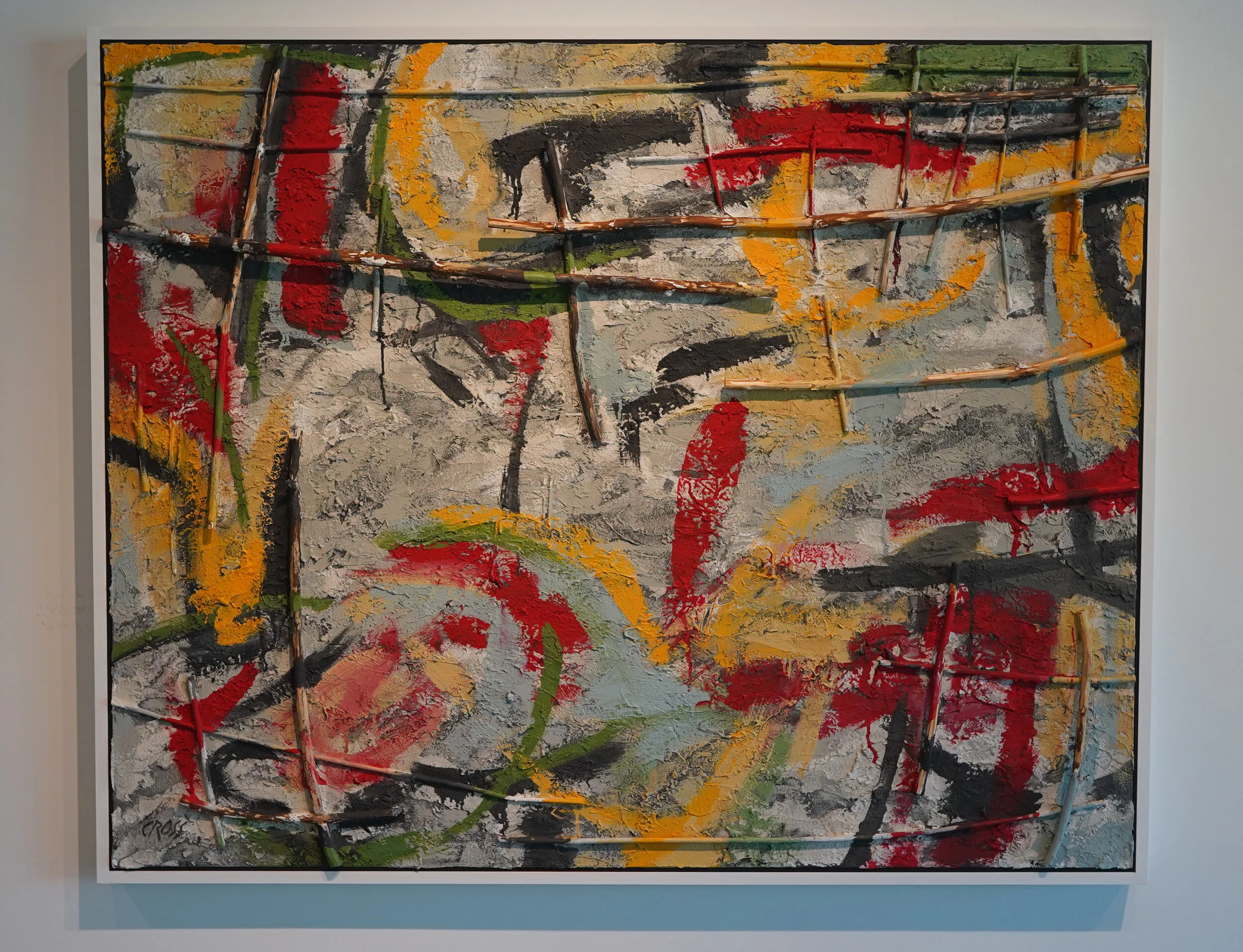 'Pond', 48" x 60" x 2", Mixed media, $6000