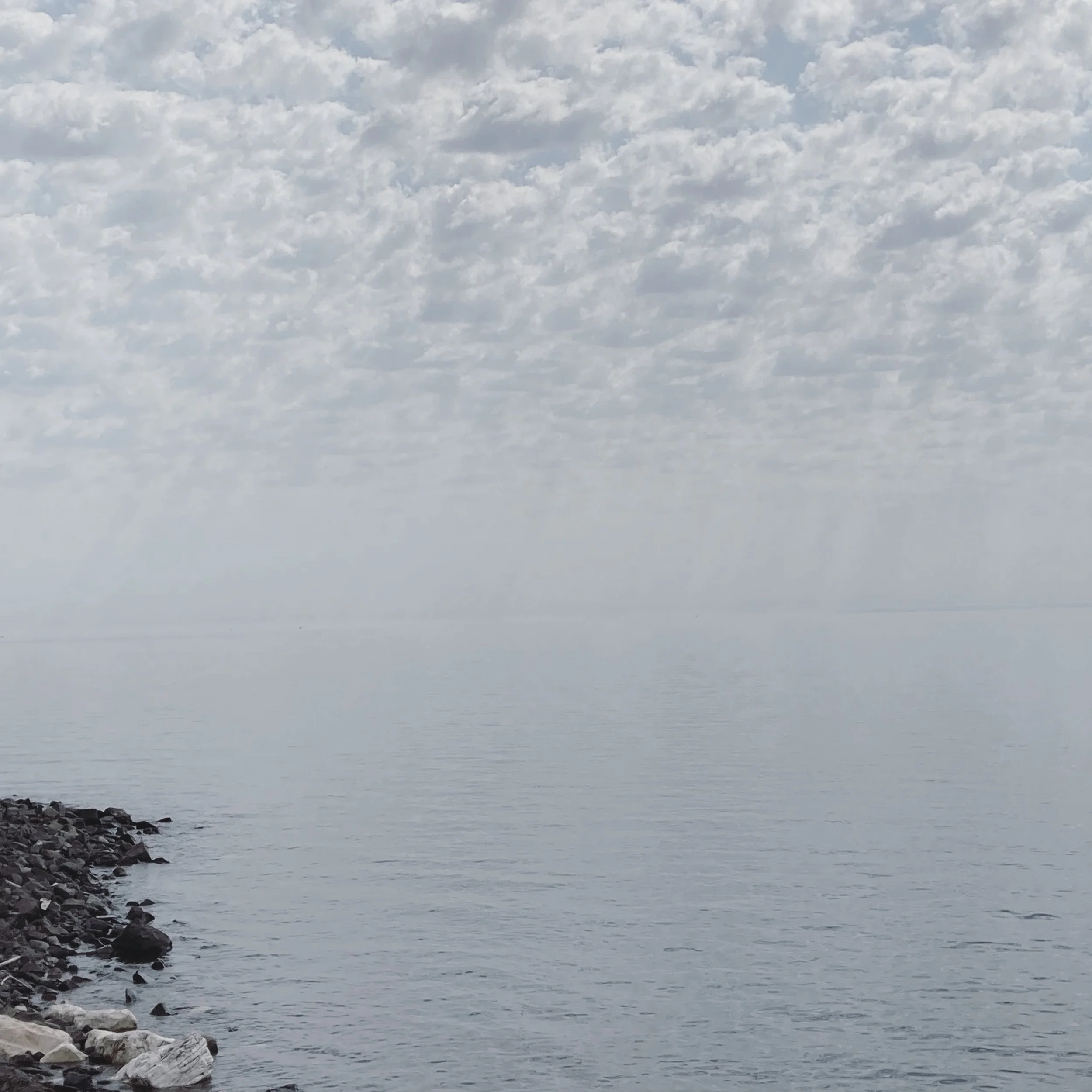 lake superior from duluth lake walk