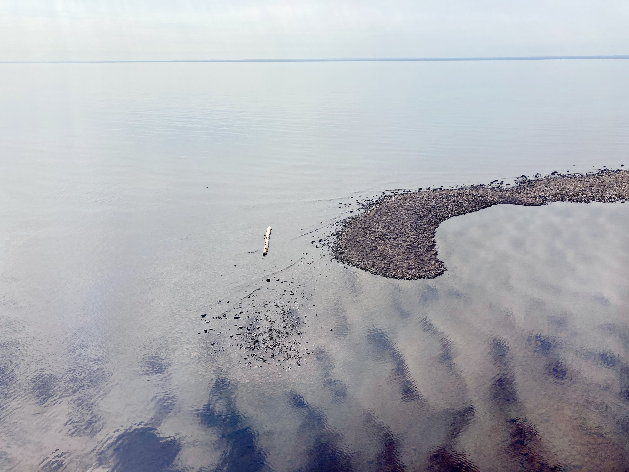Lake Superior at the mouth of Lester River, Duluth, Minnesota