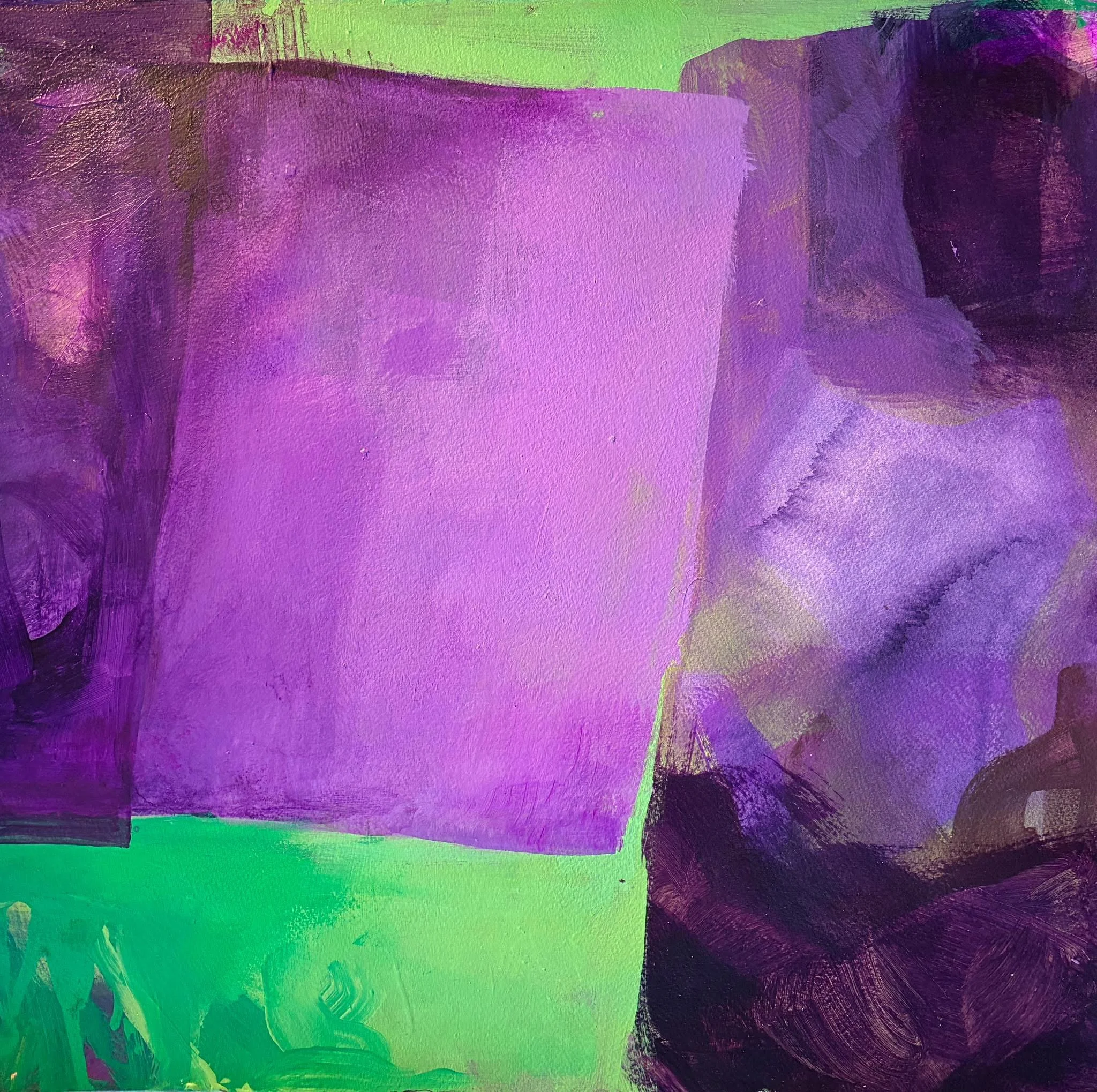 (r)evolution no. 3, water from lake annaghmakerrig, acrylic & paint maker on paper