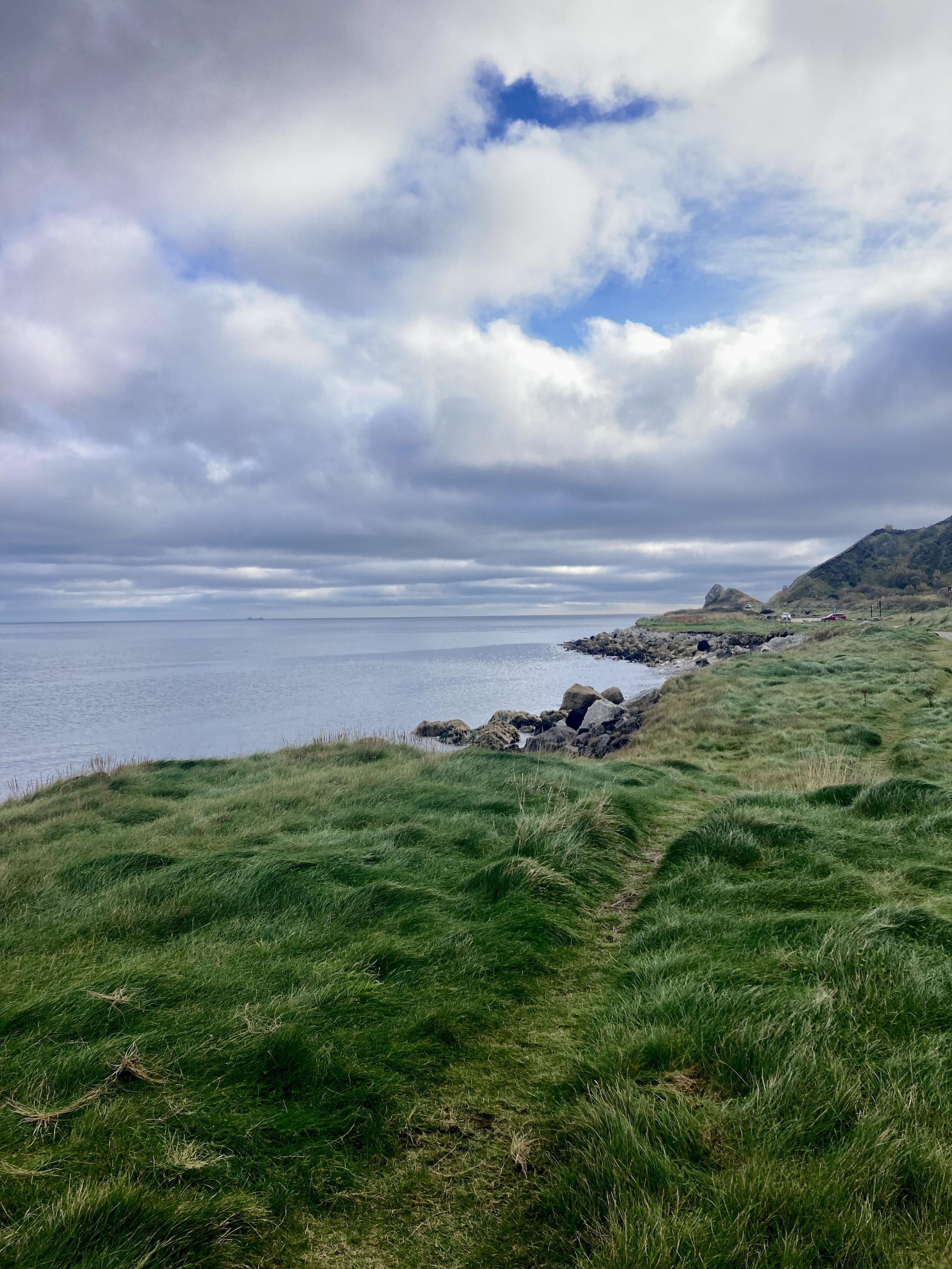 The Irish Sea and the Causeway Coast, Aontroim (Antrim), Northern Ireland