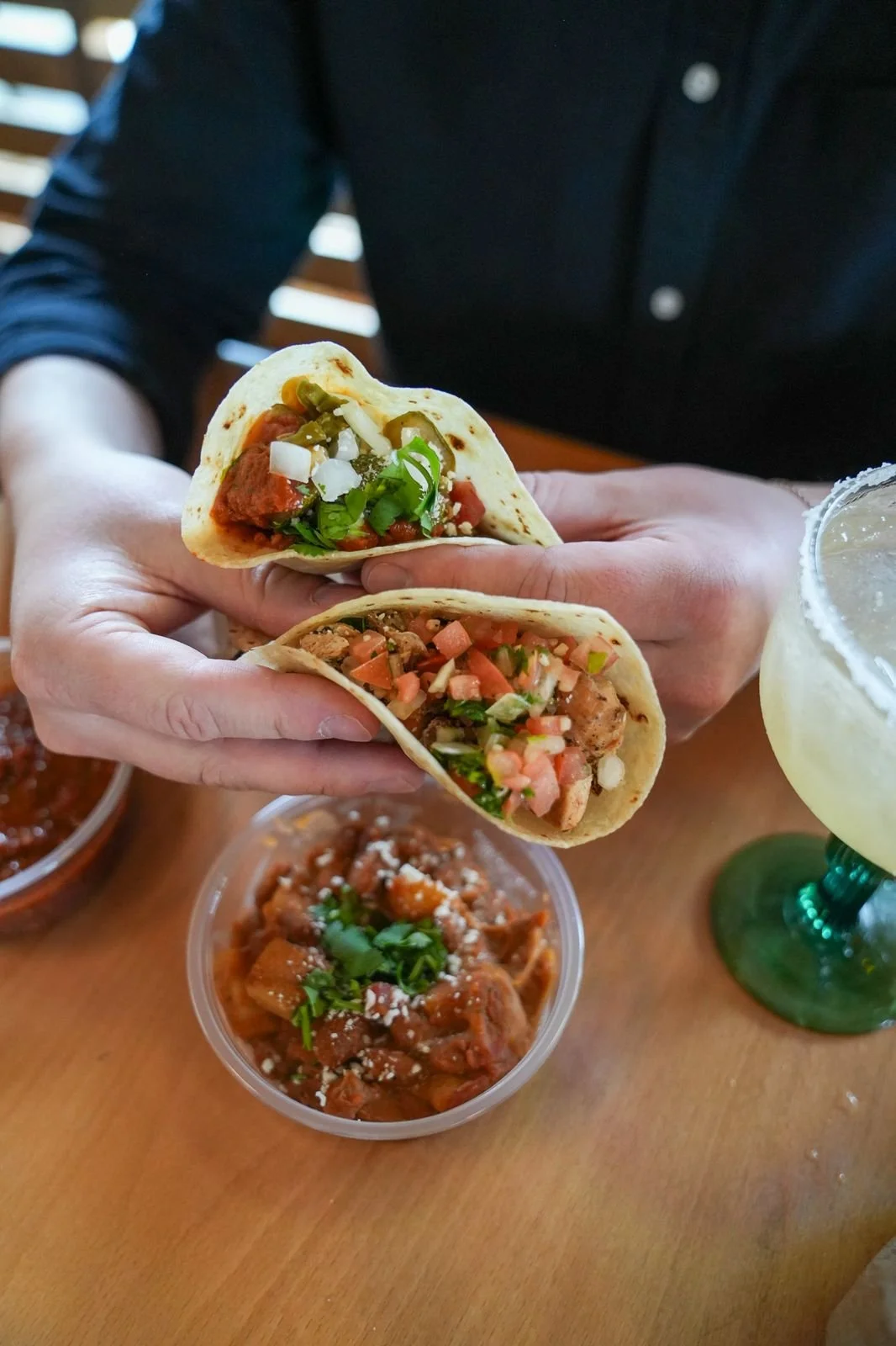 Tacos and a margarita at The Royal Room, Tucson