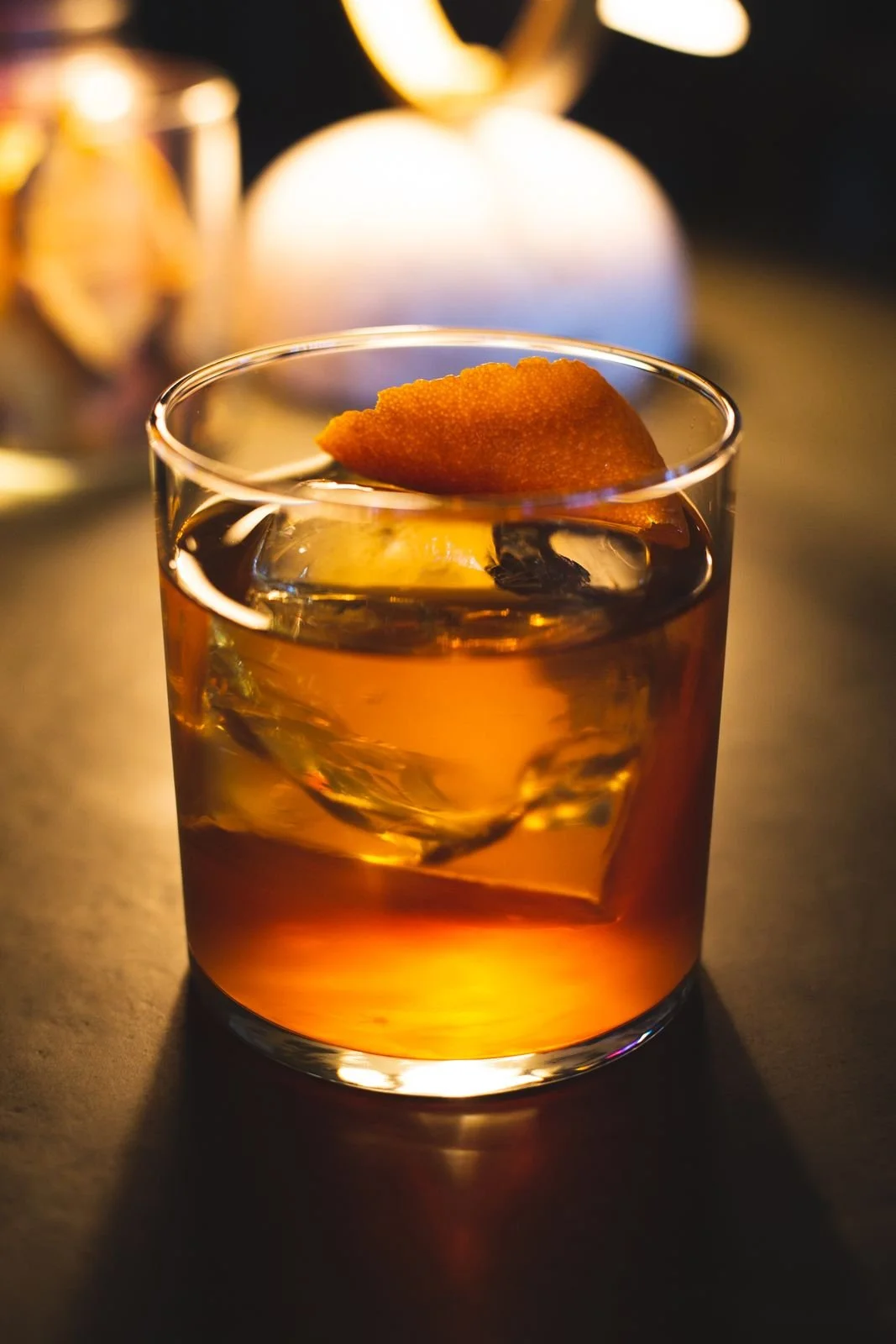 House old fashioned with an orange peel at The Royal Room