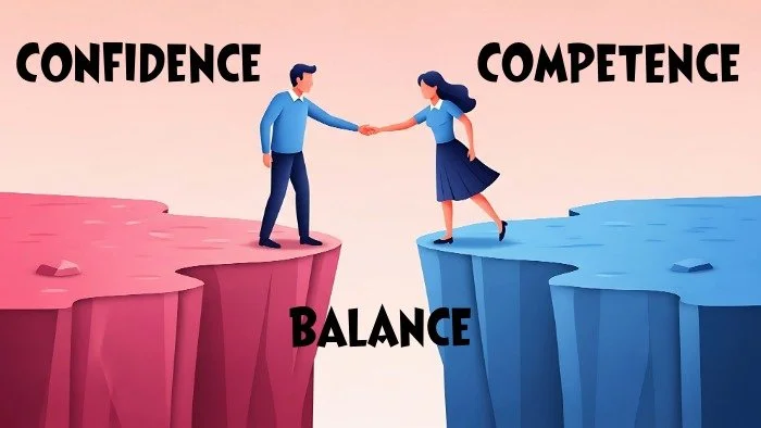 cartoon showing two people shaking hands over a gap in a cliff