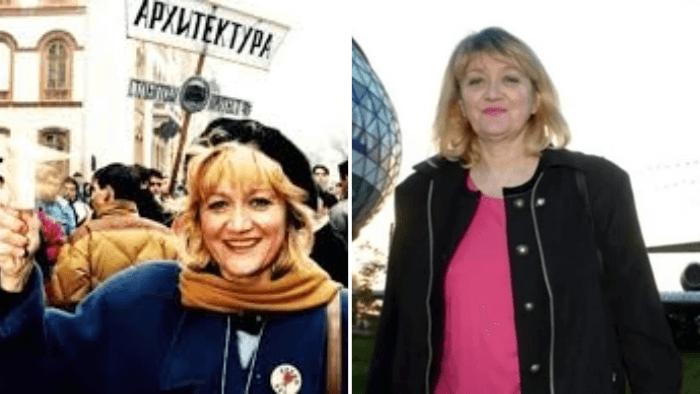 two images of Vesna Vulovic years after her recovery from JAT Flight 367 crash