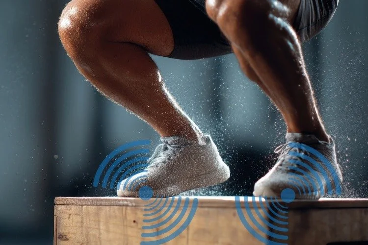 box jump with loud landing