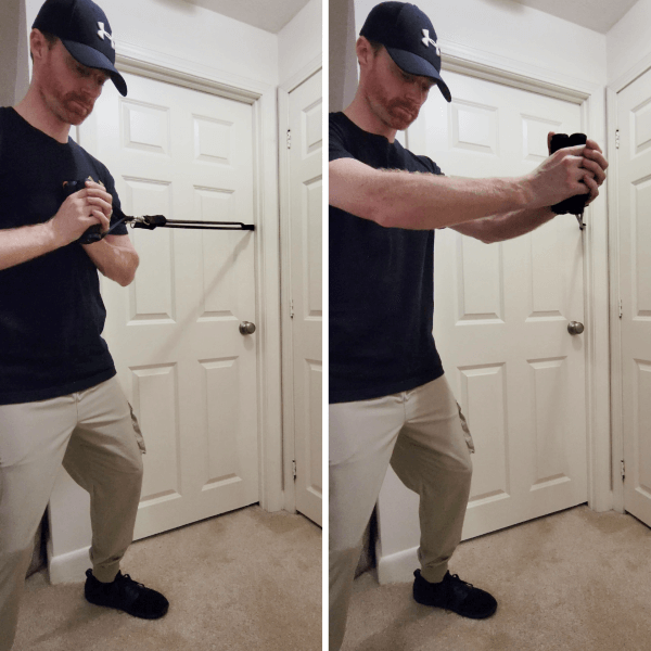 brent performing paloff press with band