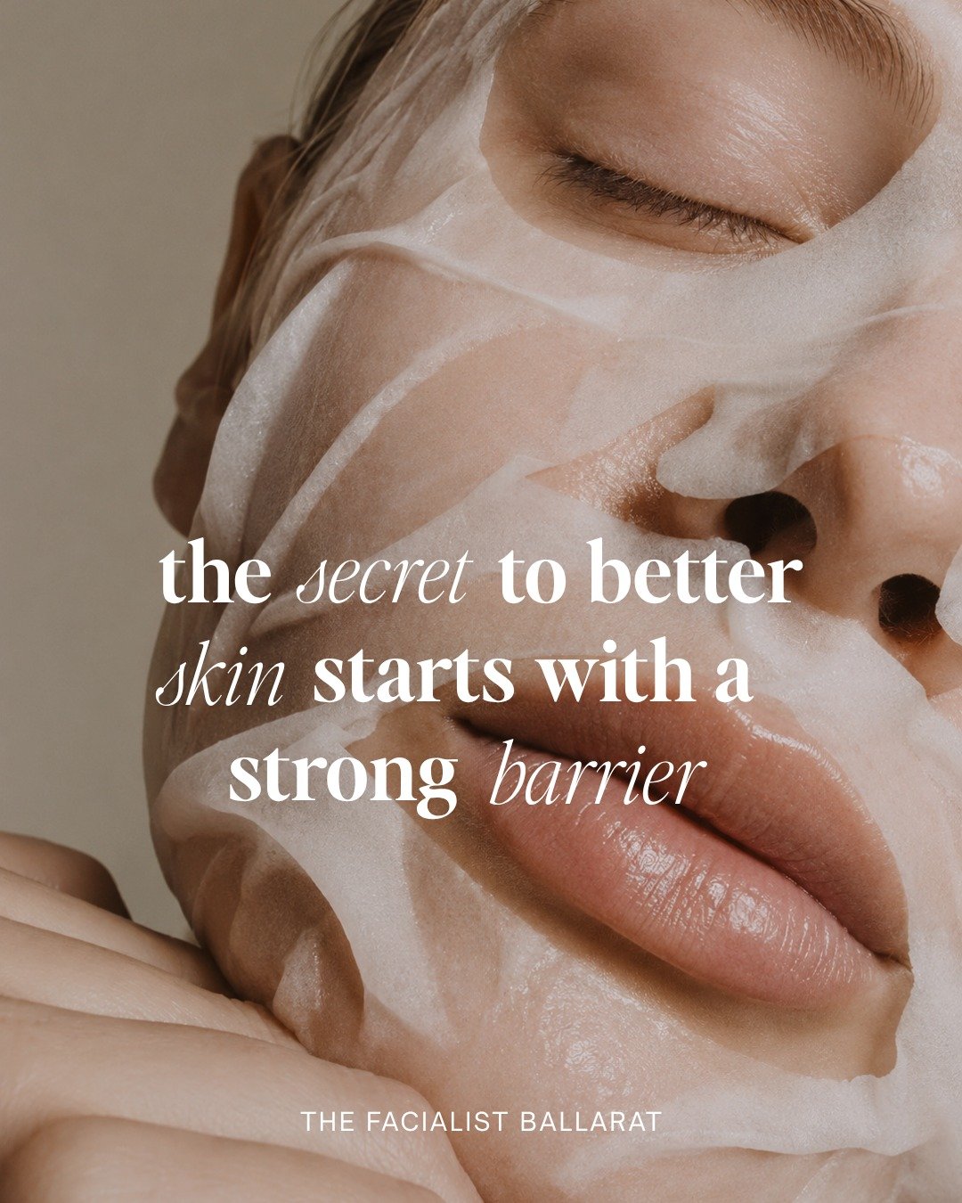 THE BARRIER REPAIR FACIAL 
Following the principals of corneotherapy
REPAIR, REPLENISH + REGENERATE

Booking Link In Bio