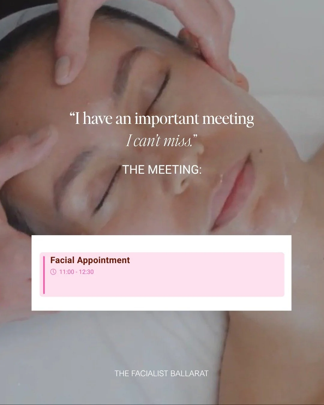 Consistency is everything!

For healthy skin.
For your wellbeing.
For that glow that hits different when you&rsquo;ve been taking care of yourself.

Your facial isn&rsquo;t just a once in a while thing.
Make it part of the ritual.

Book your next fac
