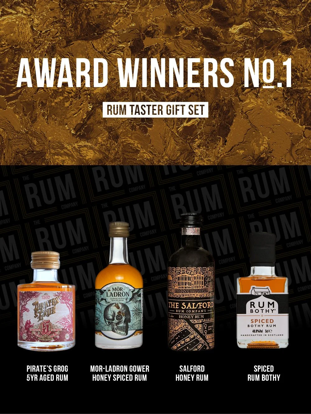 Award winning #1 Rum Taster Set Gift Box (4x50ml)