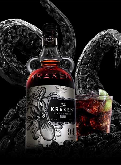 The Kraken Black Spiced Rum (70cl, 40%) - The Rum Company - British Rum | Subscription | Gifts