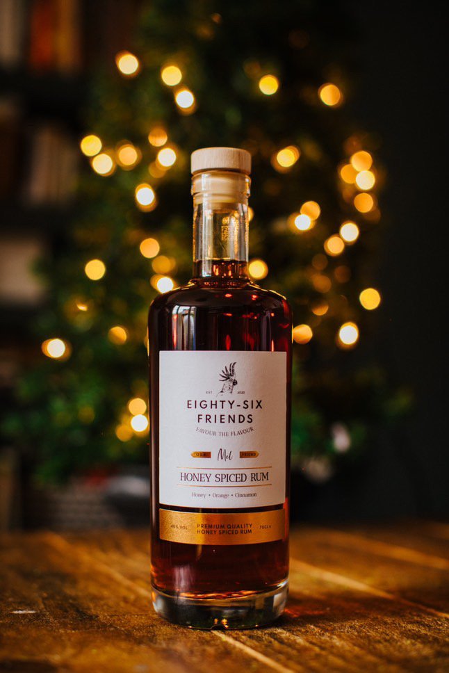 Eighty-Six Friends Honey Spiced Rum (70cl, 40%) - The Rum Company - British Rum | Subscription | Gifts