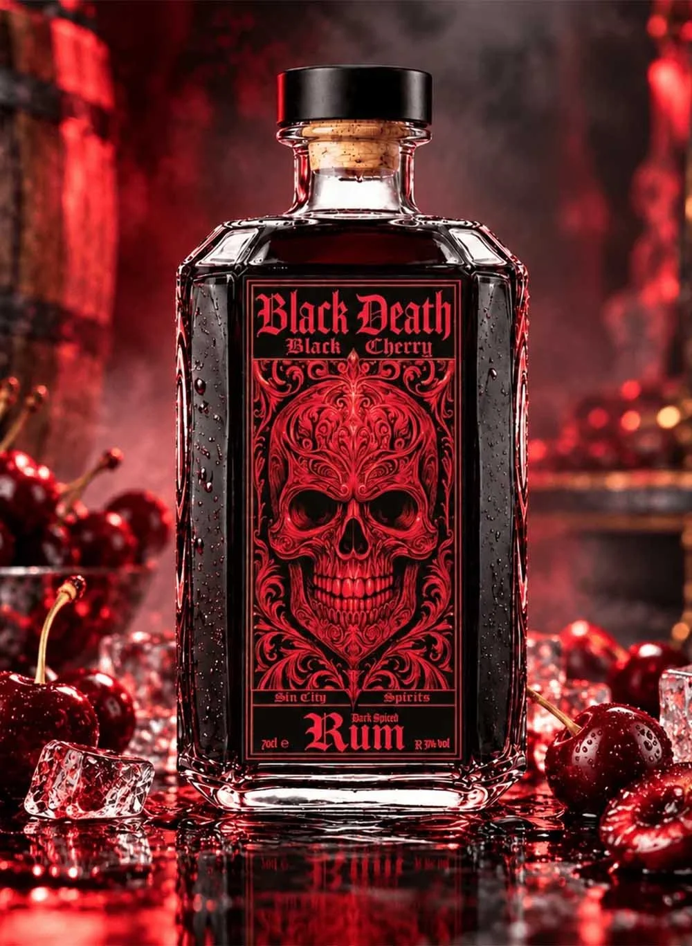 Black Death Black Cherry Spiced Rum - The Rum Company 2.jpg