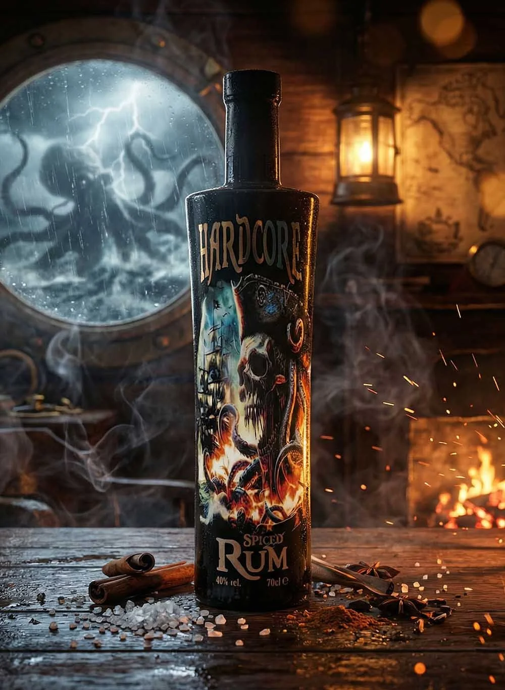 Hardcore Dark Spiced Rum (70cl, 40%) - The Rum Company - British Rum | Subscription | Gifts