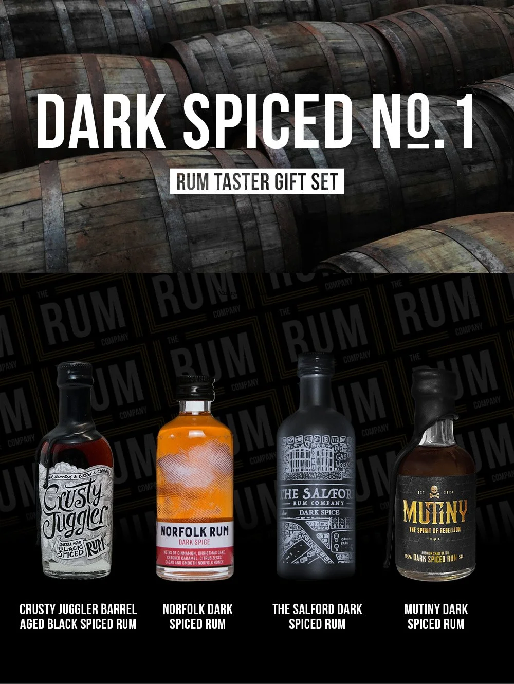 Dark Spiced #1 Rum Taster Set Gift Box (4x50ml)