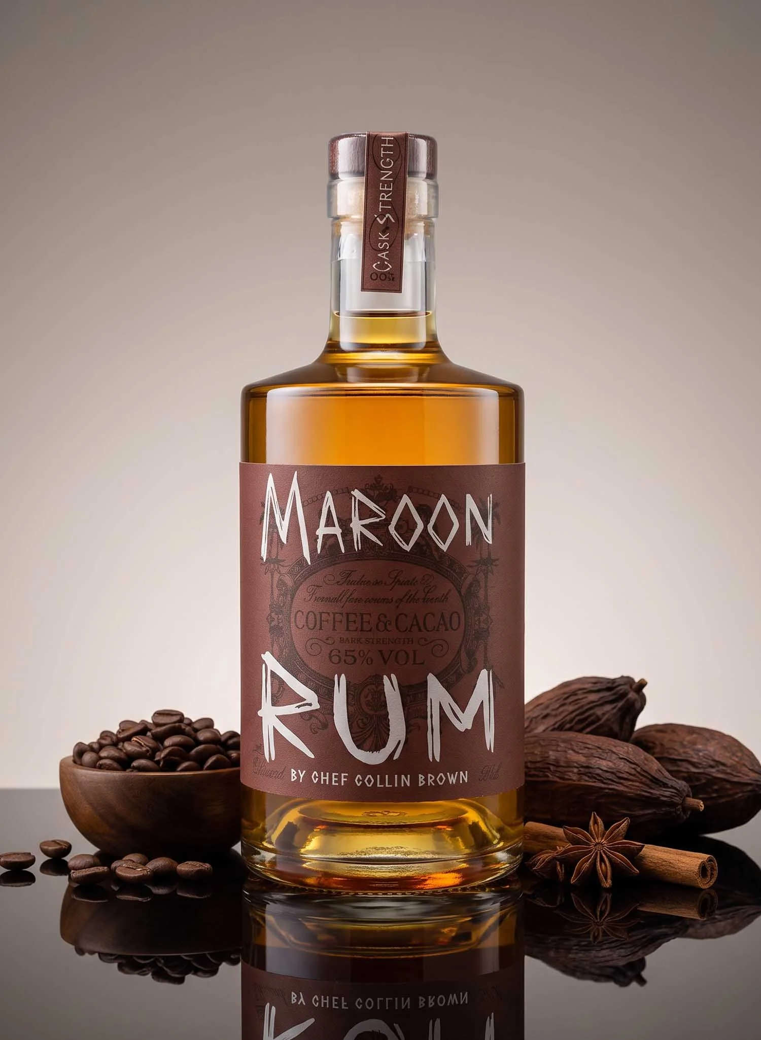 Beckford's Coffee & Cacao Maroon Cask Strength Rum (50cl, 65%)-The-Rum-Company 2 3 3.jpg