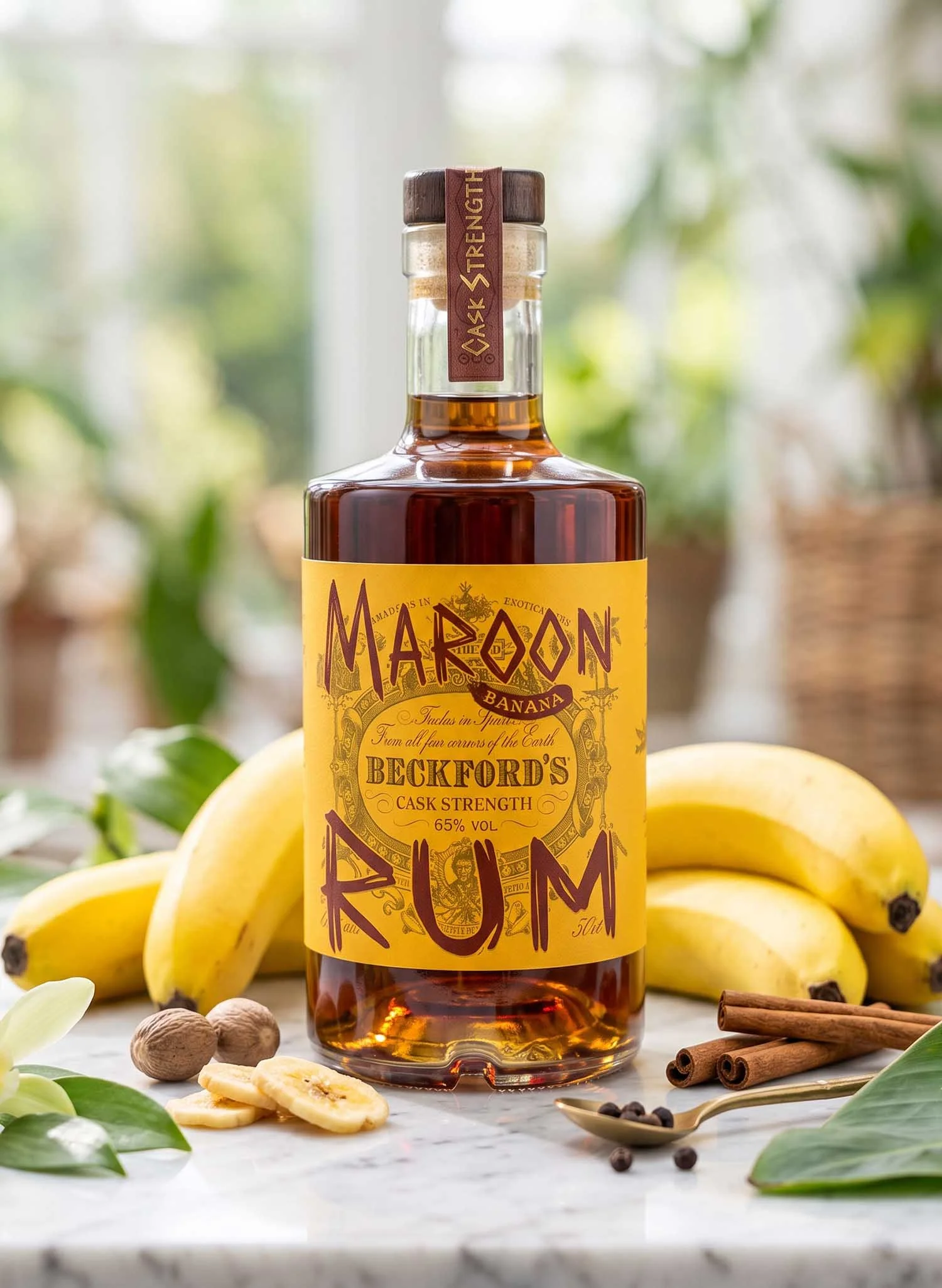 Beckford's Banana Maroon Cask Strength Rum (50cl, 65%)-The-Rum-Company 2 3.jpg