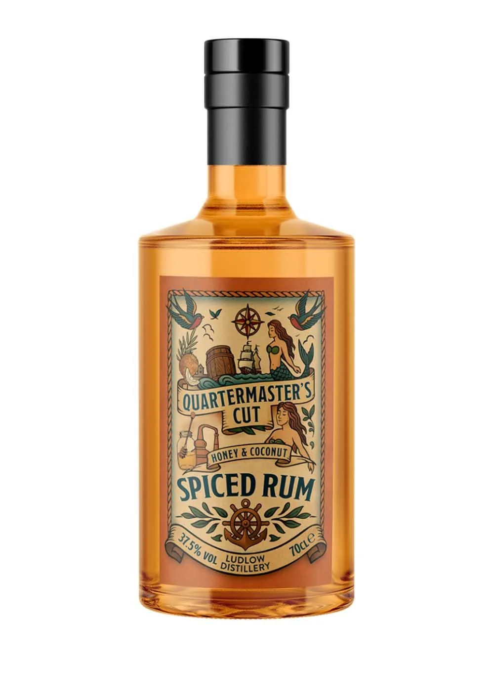 Quartermaster’s Cut – Honey and Coconut Rum (70cl, 37.5%)