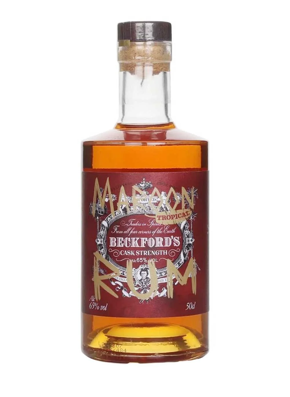 Beckford's Tropical Maroon Cask Strength Rum (50cl, 65%)