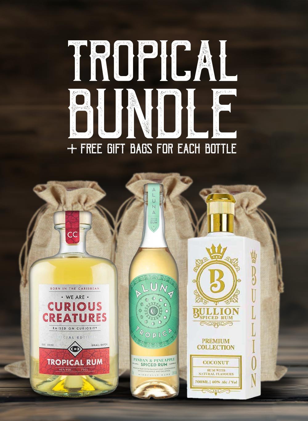 Tropical Rum Bundle & 3 Free Gift Bags