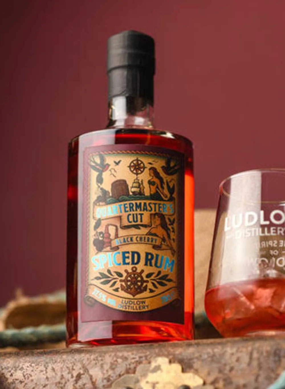 Quartermaster’s Cut – Black Cherry Rum (70cl, 37.5%) - The Rum Company - British Rum | Subscription | Gifts
