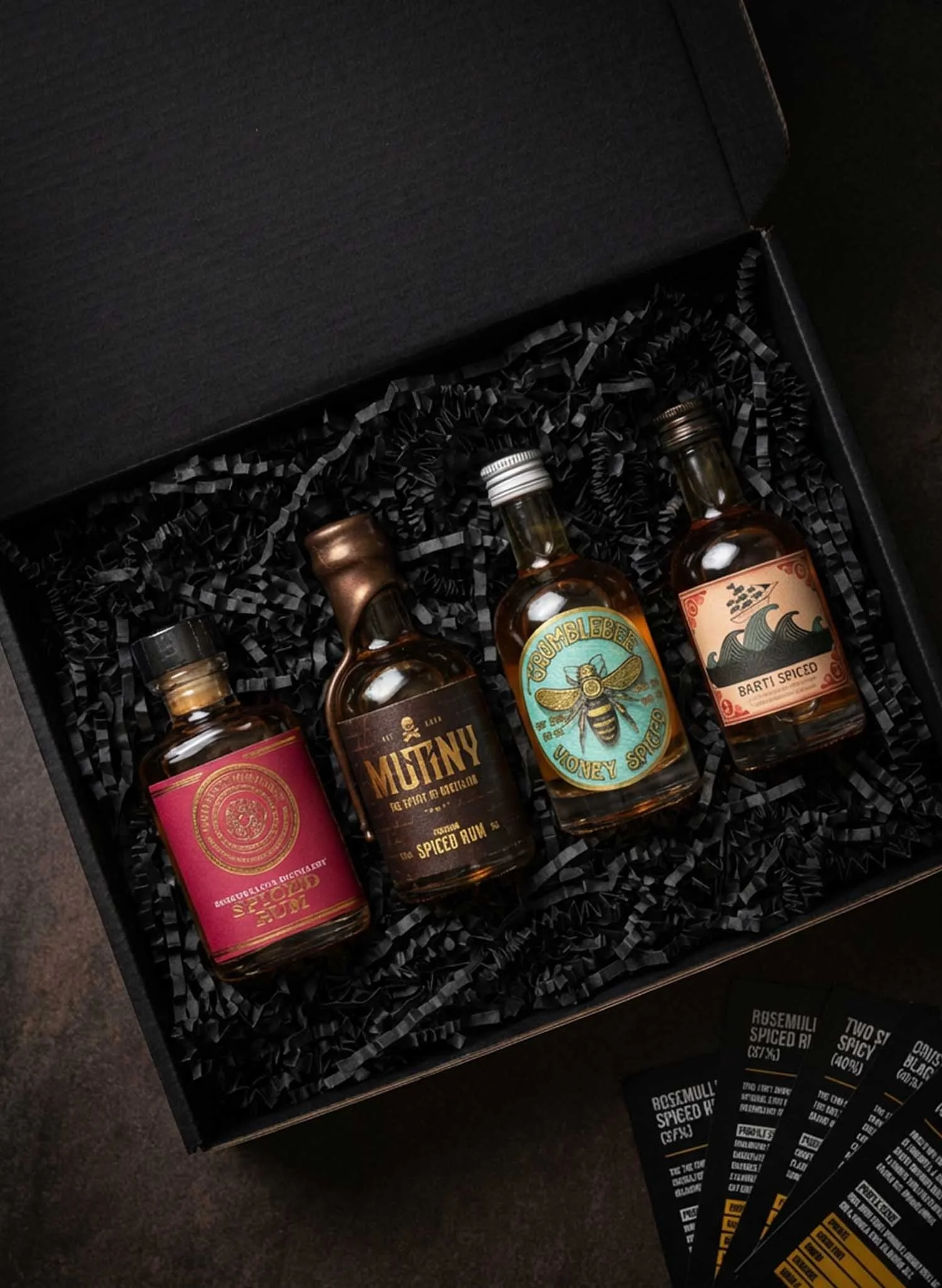 Spiced #1 Rum Taster Set Gift Box (4x50ml) - The Rum Company - British Rum | Subscription | Gifts