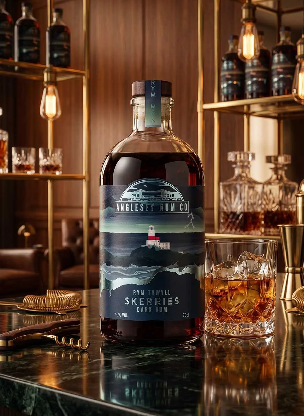 Anglesey Rum Co. Skerries Dark Rum (70cl, 40%) - The Rum Company 2 3 2.jpg