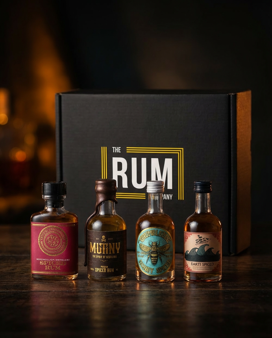 Spiced #1 Rum Taster Set Gift Box (4x50ml) - The Rum Company - British Rum | Subscription | Gifts