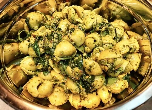 Pesto Chickpea Pasta