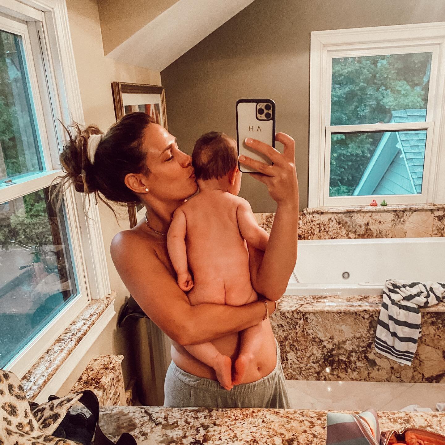 Pre bath cuddles with my girl 🛁 Living for these sweet moments knowing just how fast they go by 😭💕 

Tell me 1 thing you love doing daily with your babe!! Mine is bath time for both my kids- I never miss bath time 🥰  #lovemygirl #bathtime #mother