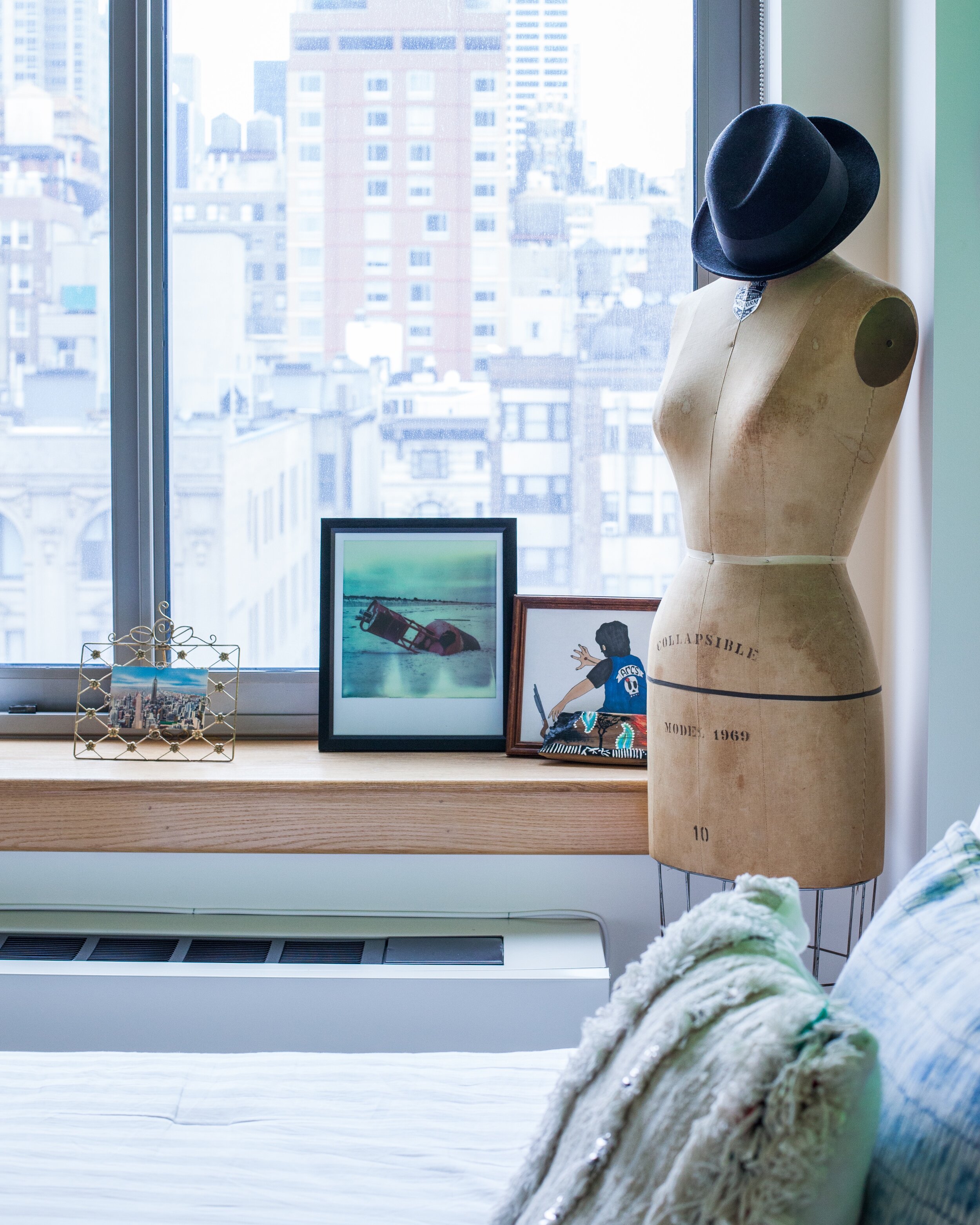 Midtown NYC studio apartment project | eclectic interior design style