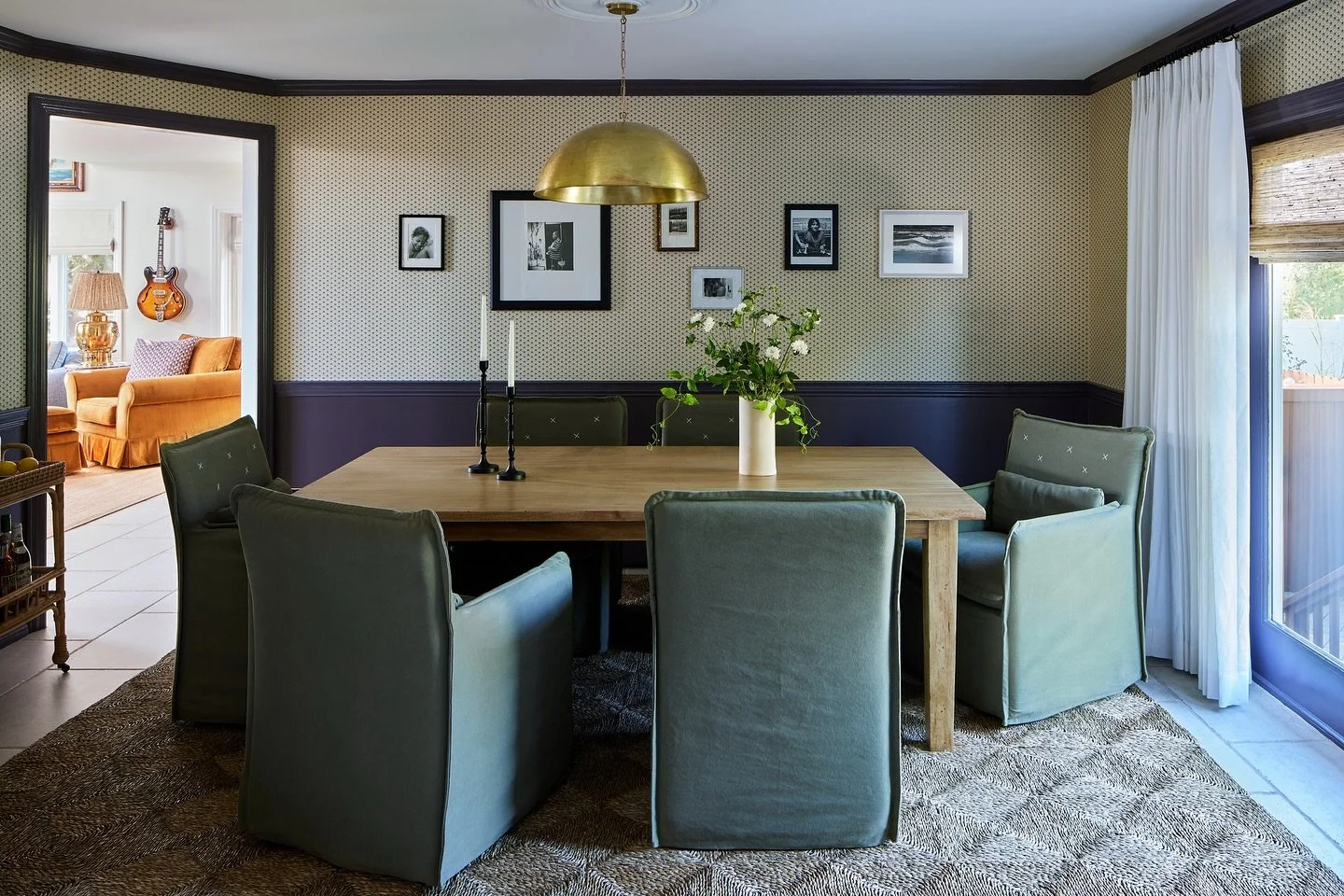 autumn equinox calls for a cozy palette of muted green, aubergine &amp; ochre 🤍

a Long Island project featured in @ruemagazine, design by #dateinteriors, shot by @kirstenrfrancis &amp; styled by @ginaciotti_