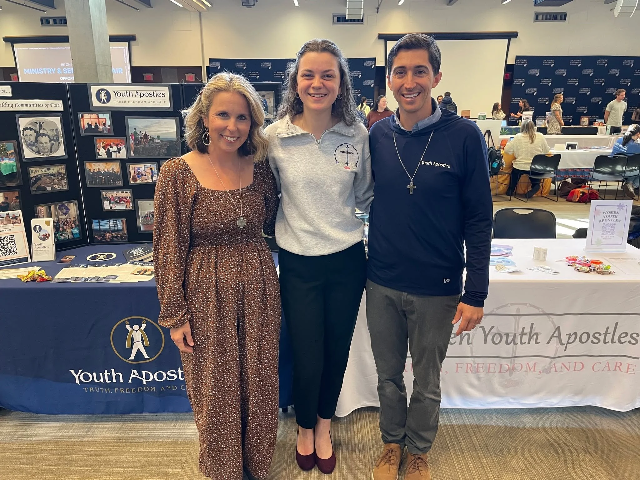 We attended the Ministry and Service Job Fair at @catholicuniversity yesterday alongside our sister community @womenyouthapostles. Thank you to @cathuministry for organizing it!