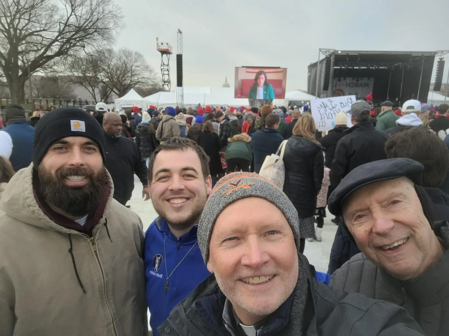 We&rsquo;re here at the marchforlife!