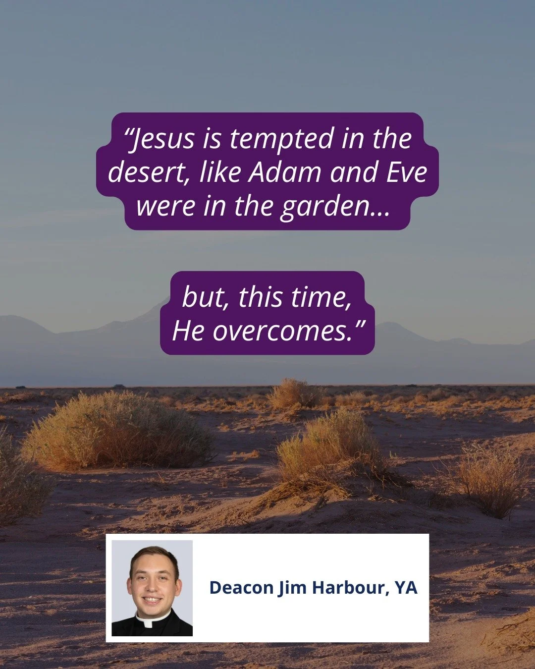 Look what the Church does by pairing today&rsquo;s gospel with our reading from Genesis. Genesis makes reference to Adam in the garden and mankind&rsquo;s tragic downfall into temptation and sin, and our gospel recounts to us the story of Jesus going