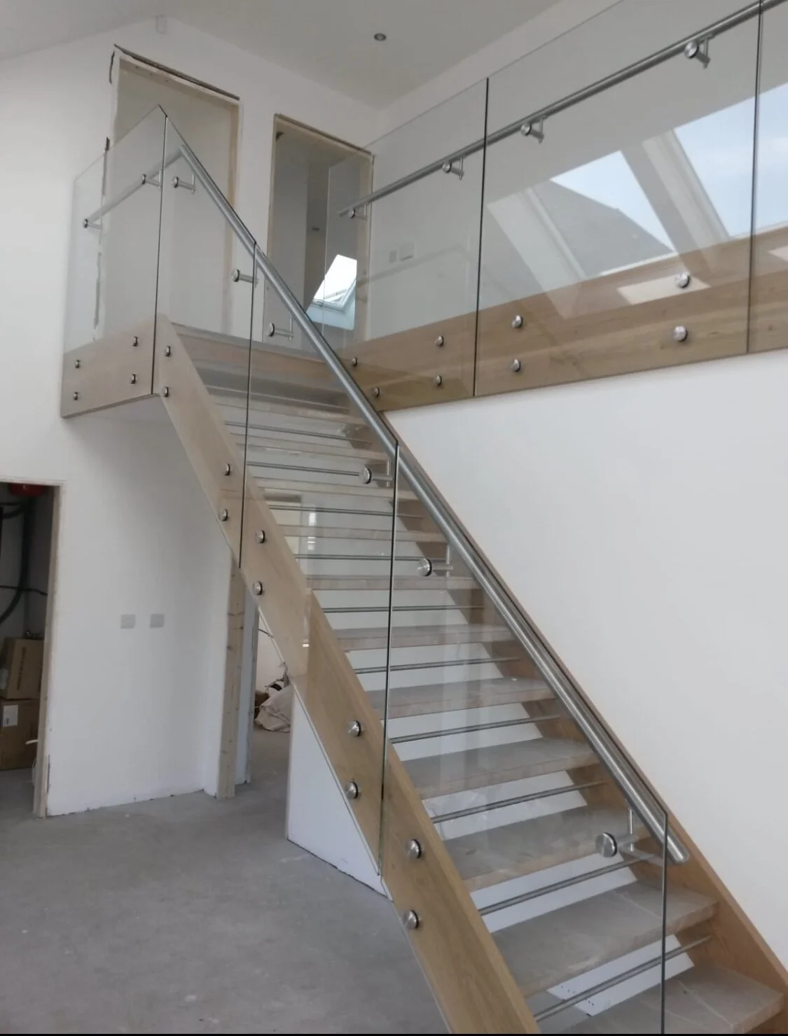 Glass stairs 