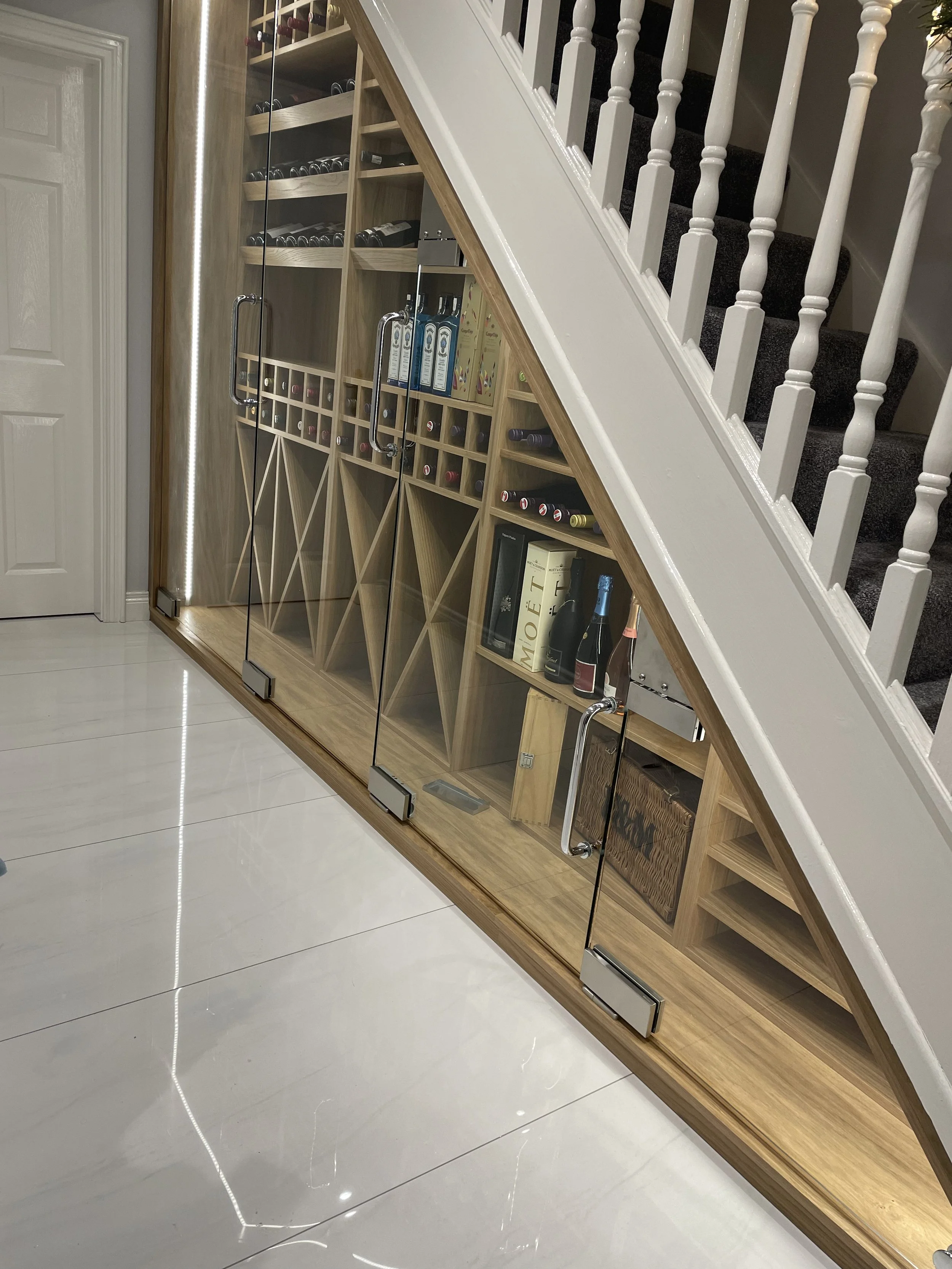 Wine Room bespoke Glass Doors in Co Down 