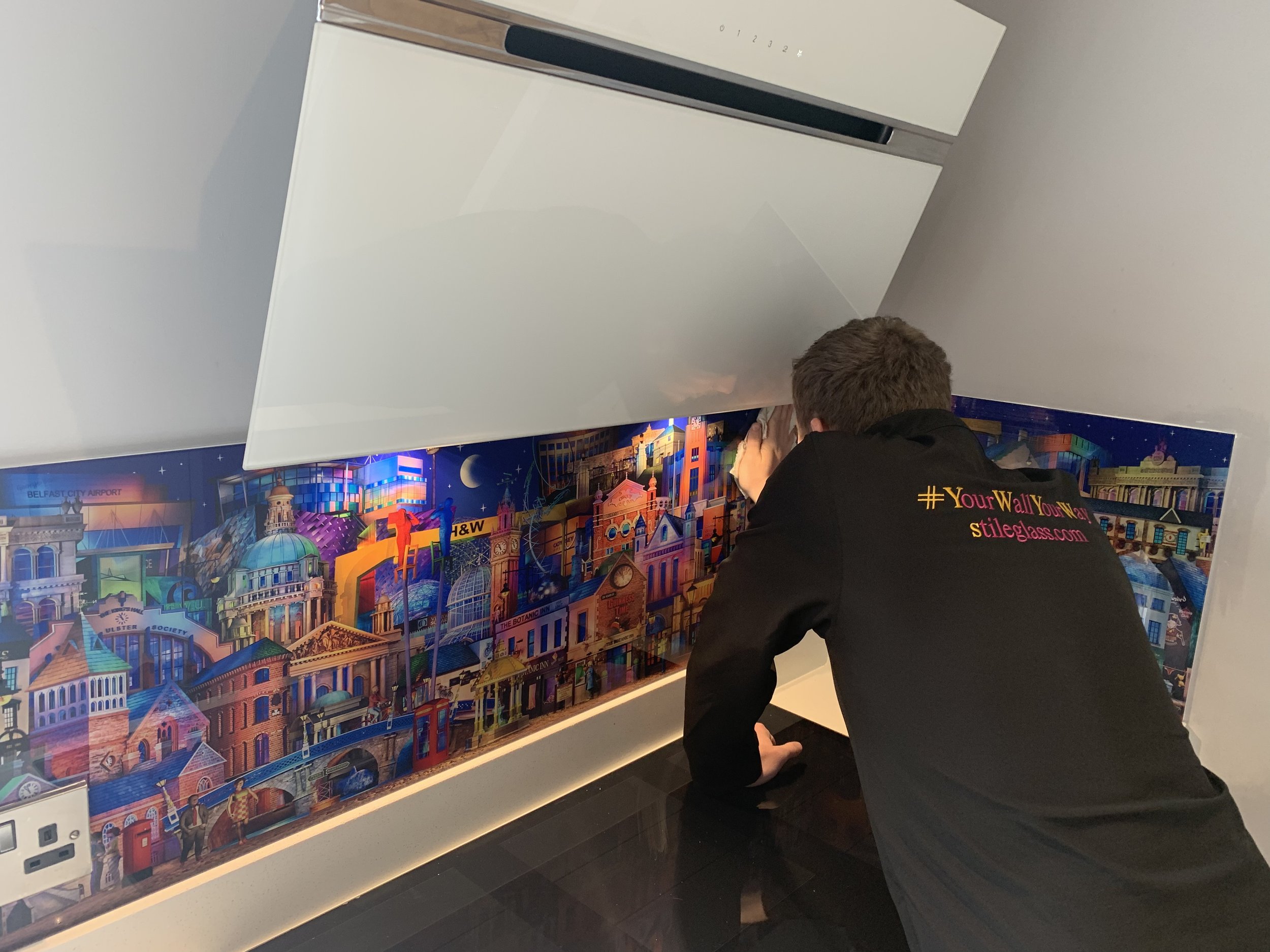 Printed Glass Splashbacks  Northern Ireland .