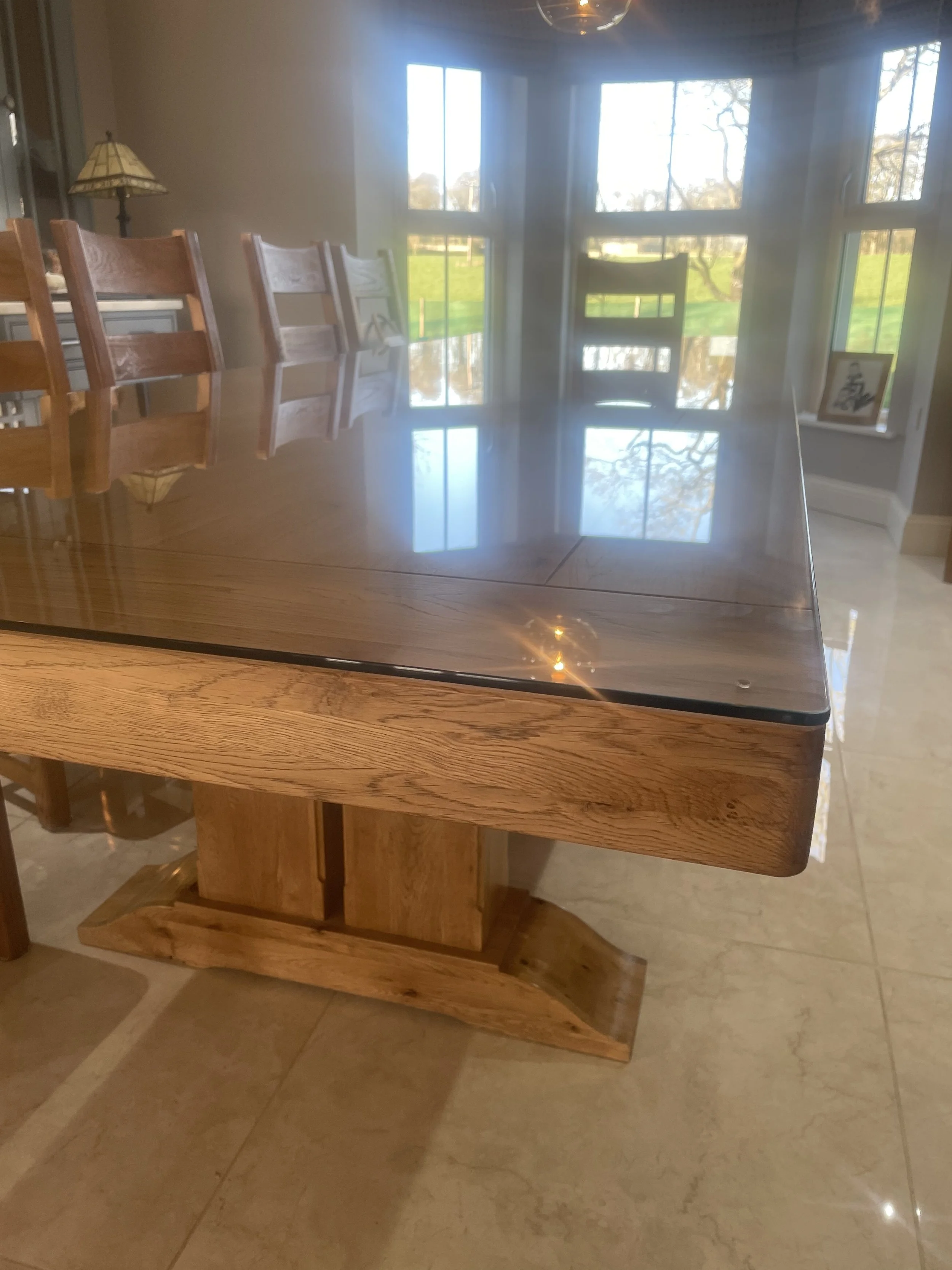 Toughened Glass Tabletop glass table Protector based in Northern Ireland.